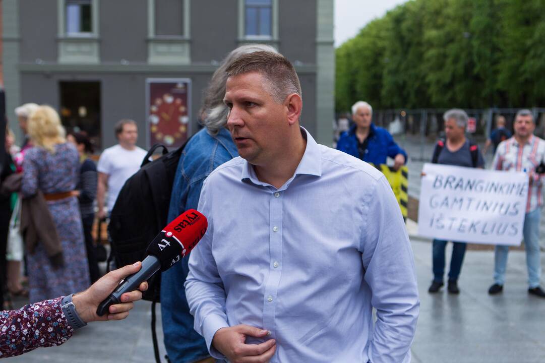 Protestavo, kad nepritrūktų vandens