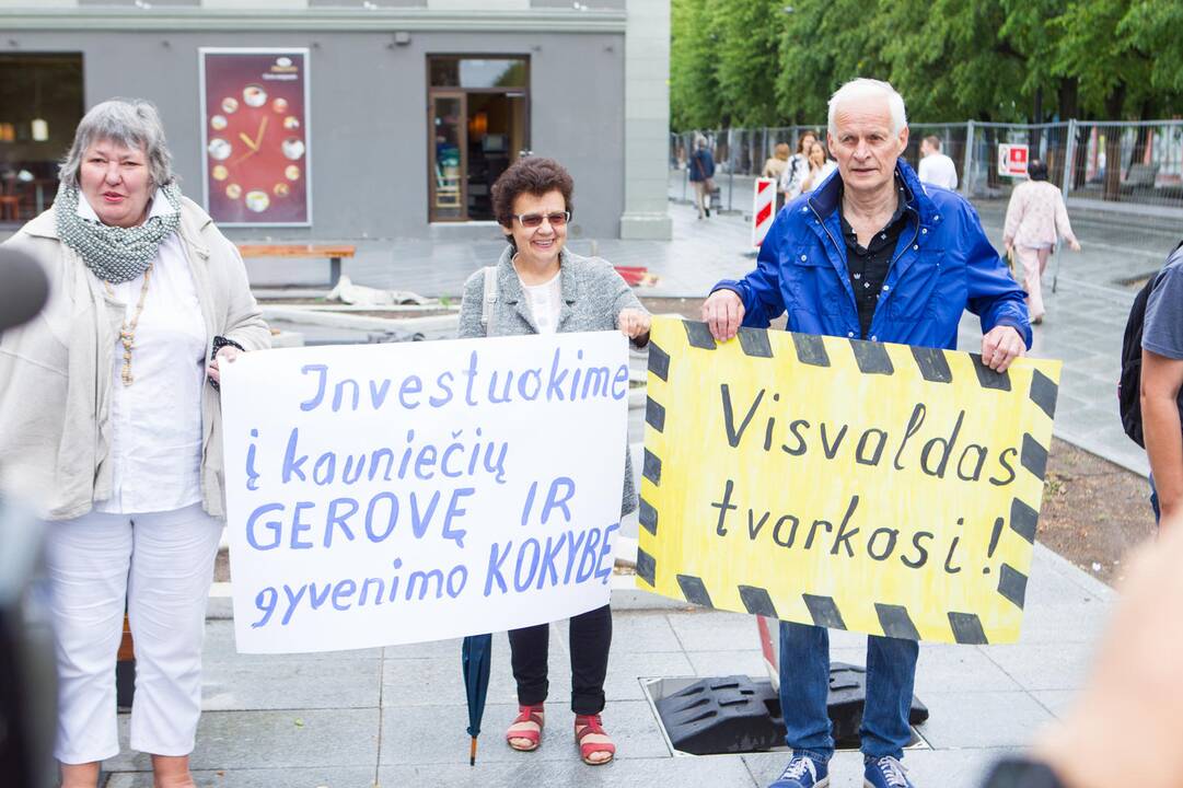 Protestavo, kad nepritrūktų vandens
