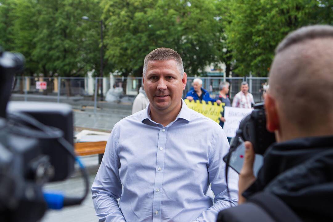 Protestavo, kad nepritrūktų vandens