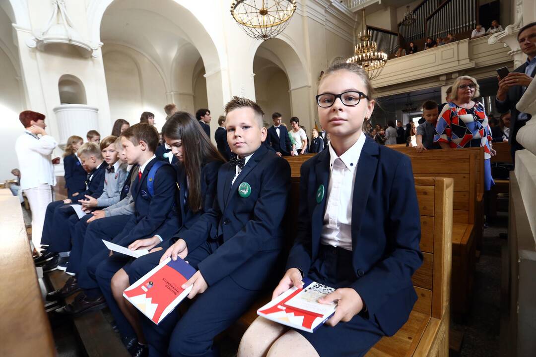 Mokslo metų pradžia miestą pripildė klegesio