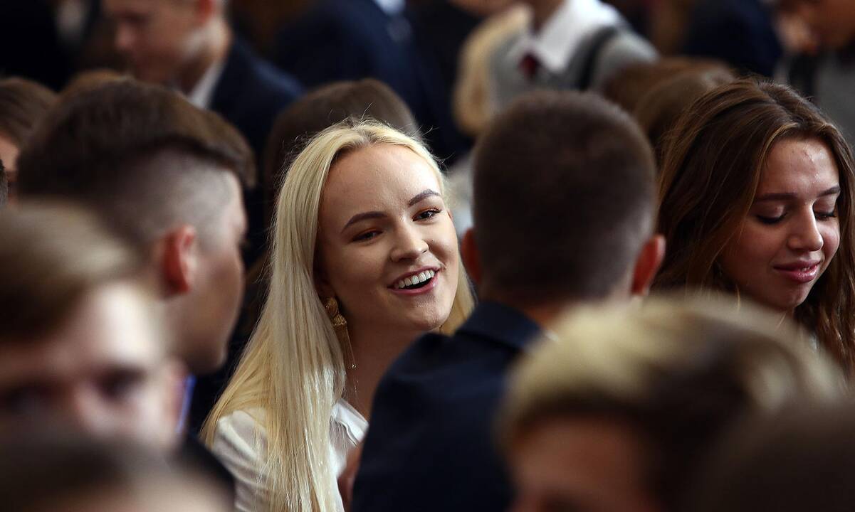Mokslo metų pradžia miestą pripildė klegesio