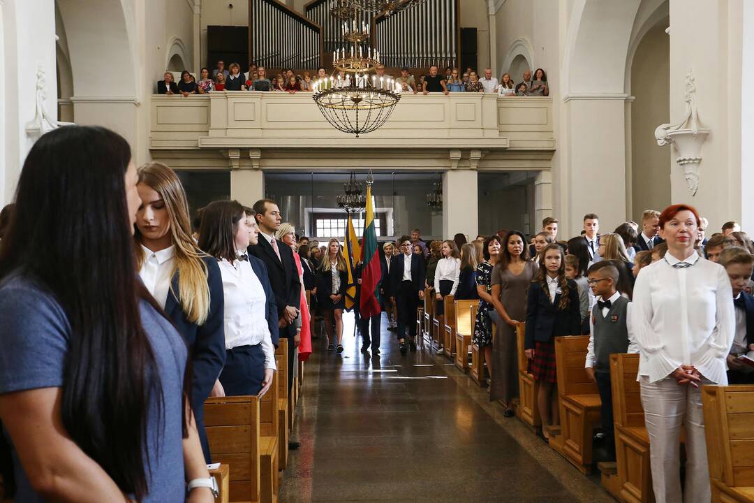 Mokslo metų pradžia miestą pripildė klegesio