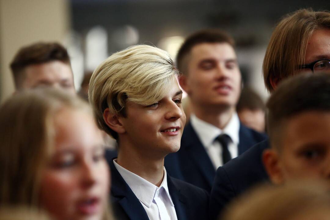 Mokslo metų pradžia miestą pripildė klegesio