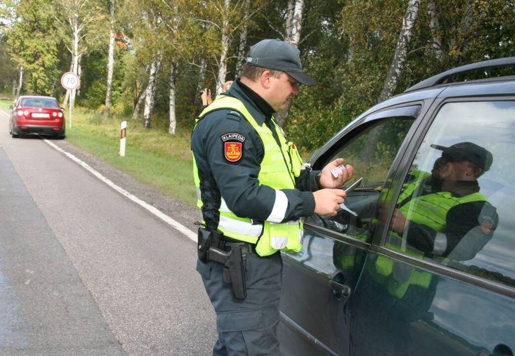 Savaitgalį vyko policijos reidai