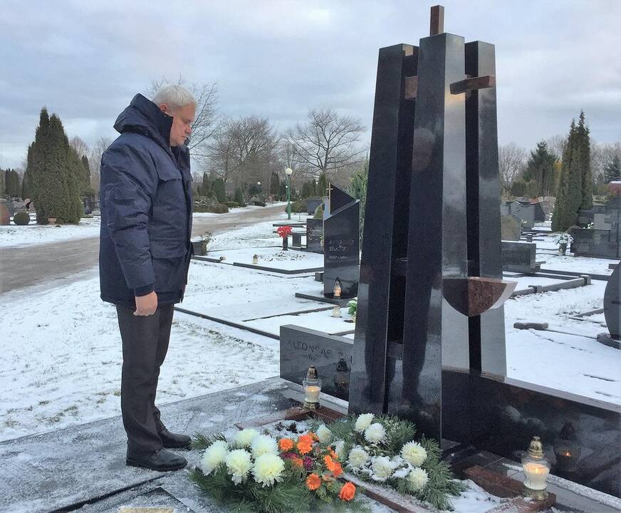 Meras V. Grubliauskas pagerbė A. Žalio atminimą