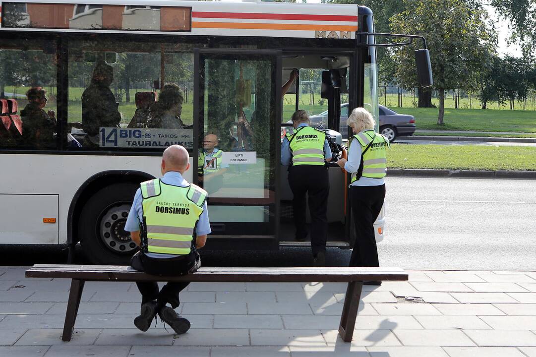 Gaudymas: nuo rugsėjo kontrolierių patikrinimai uostamiesčio autobusuose yra dažnesni.