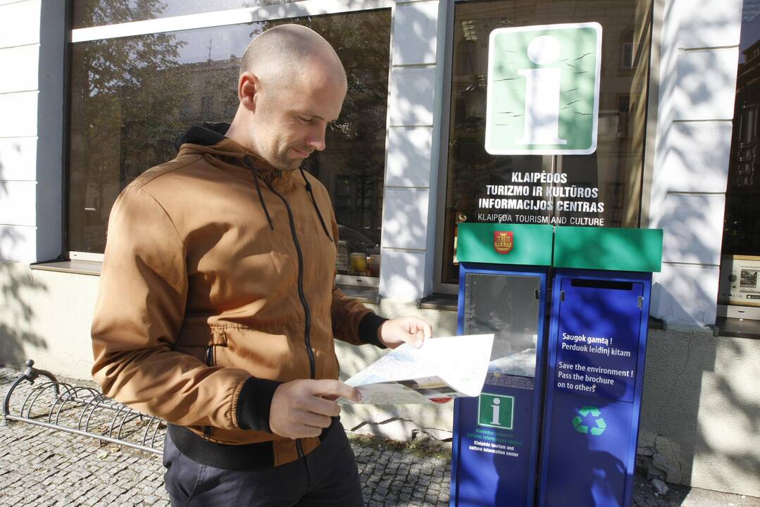 Galimybė: pasinaudoję nemokamu miesto žemėlapiu, klaipėdiečiai ar miesto svečiai galės jį įmesti į šalia esančią dėžę.