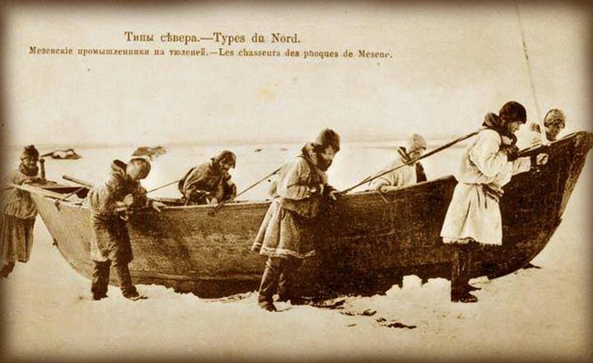 Žmonės: tipiški pomorų žvejai ir jūros žvėrių medžiotojai.