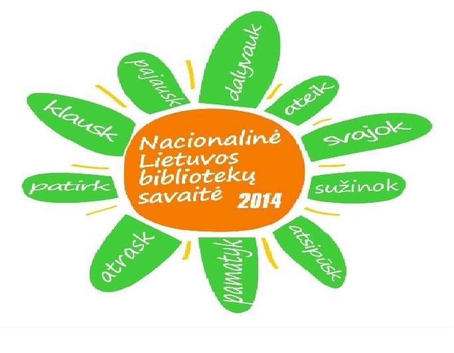 14-oji Nacionalinė bibliotekų savaitė vyks balandžio 23–29 dienomis.