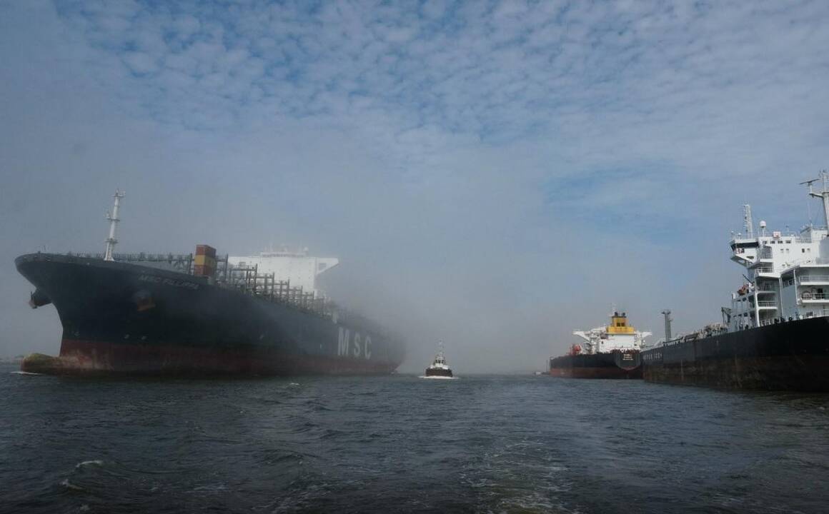 Trečiasis: prieš kelias dienas į Klaipėdos uostą atplaukė dar vienas „dičkis“ 366 m ilgio „MSC Fillippa“.