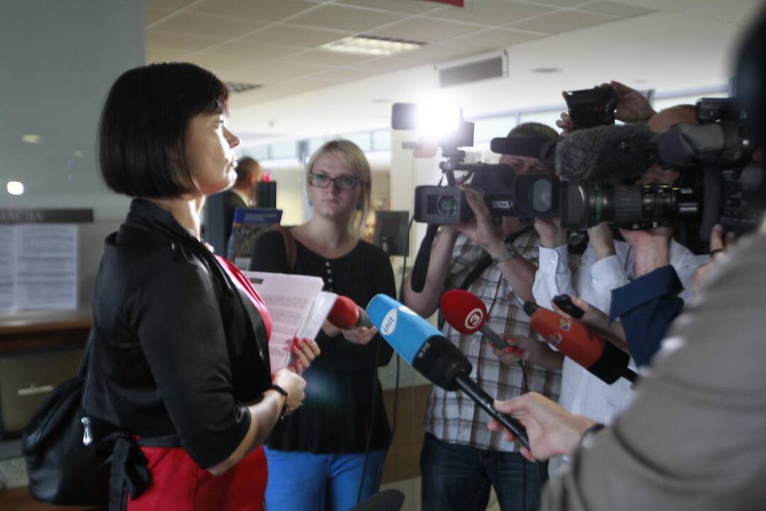 Kiemsargių streikas prie savivaldybės