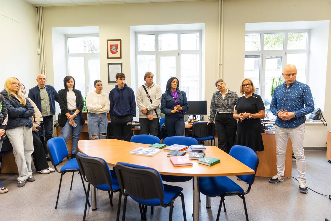 „Židinio“ gimnazijoje įvyko A. Jagelavičiūtės paveikslo paroda