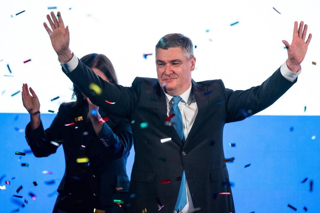 Oficialūs rezultatai: Kroatijos prezidentu perrinktas populistas Zoranas Milanovičius