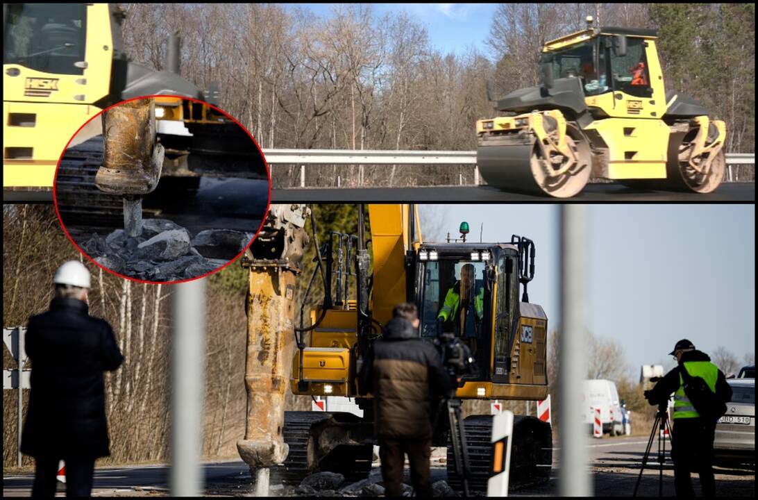 Vairuotojai piktinasi – atnaujinta „betonkė“ ir vėl remontuojama: kelininkai paaiškino situaciją
