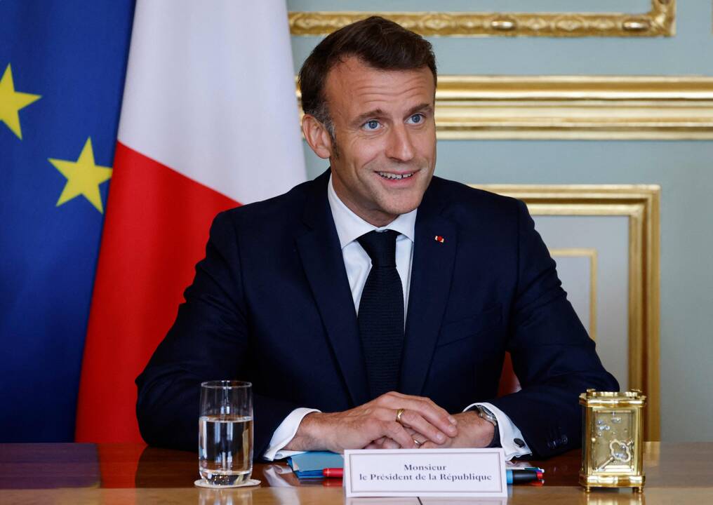 Macronas: JAV, Europos ir Ukrainos derybos – svarbi proga suartėti