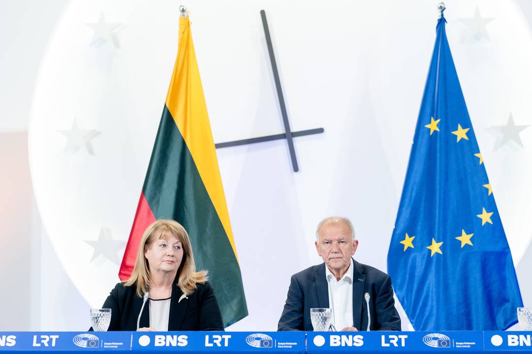 V. Blinkevičiūtės ir V. Andriukaičio spaudos konferencija