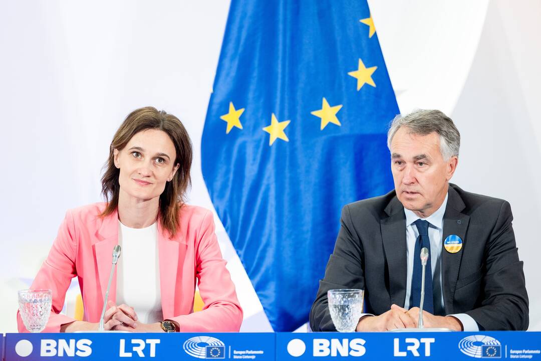 Viktorija Čmilytė-Nielsen ir Petras Auštrevičius po EP rinkimų