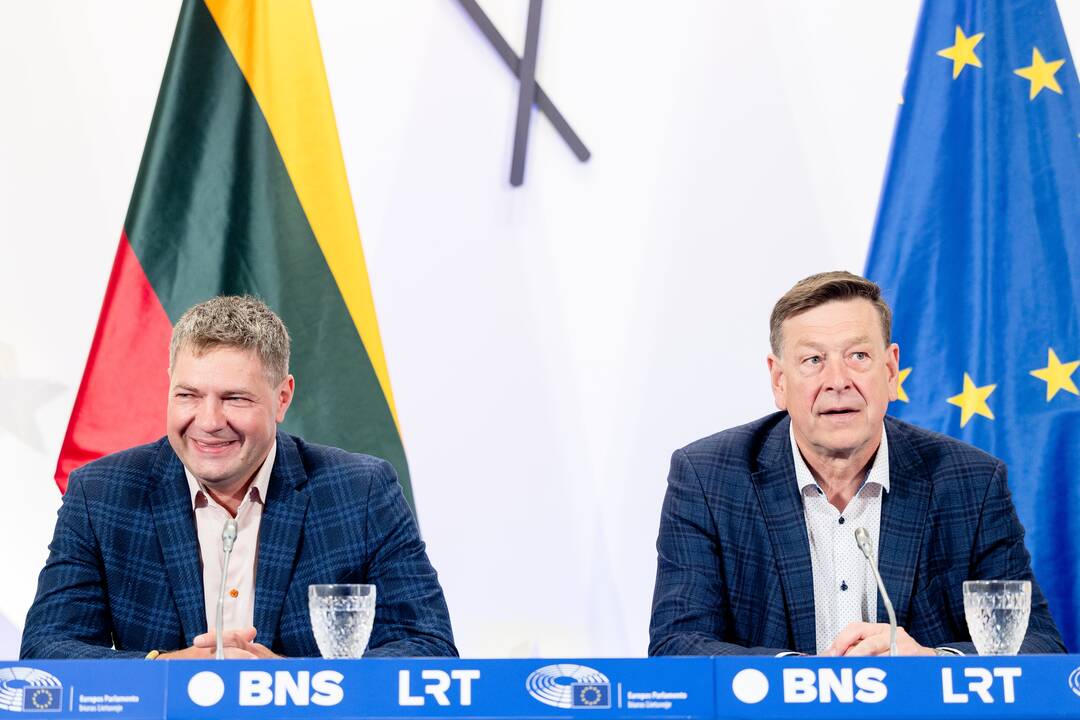  A. Mazuronis ir V. Bukauskas po EP rinkimų