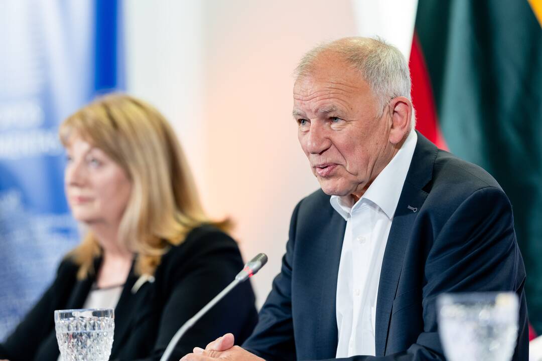 V. Blinkevičiūtės ir V. Andriukaičio spaudos konferencija