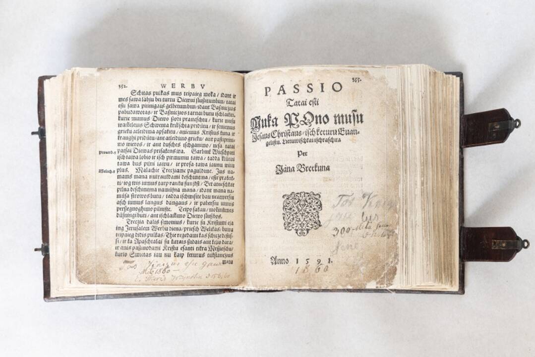 Nacionalinė M. Mažvydo biblioteka įsigijo J. Bretkūno „Postilę“