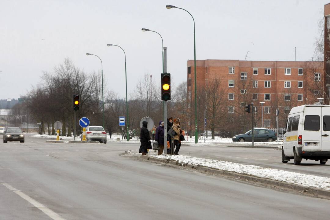 Dingusi elektra "išjungė" kai kuriuos Klaipėdos šviesoforus