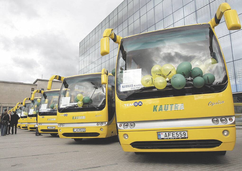 "Kautra" už 1,4 mln. eurų įsigijo penkis naujus autobusus