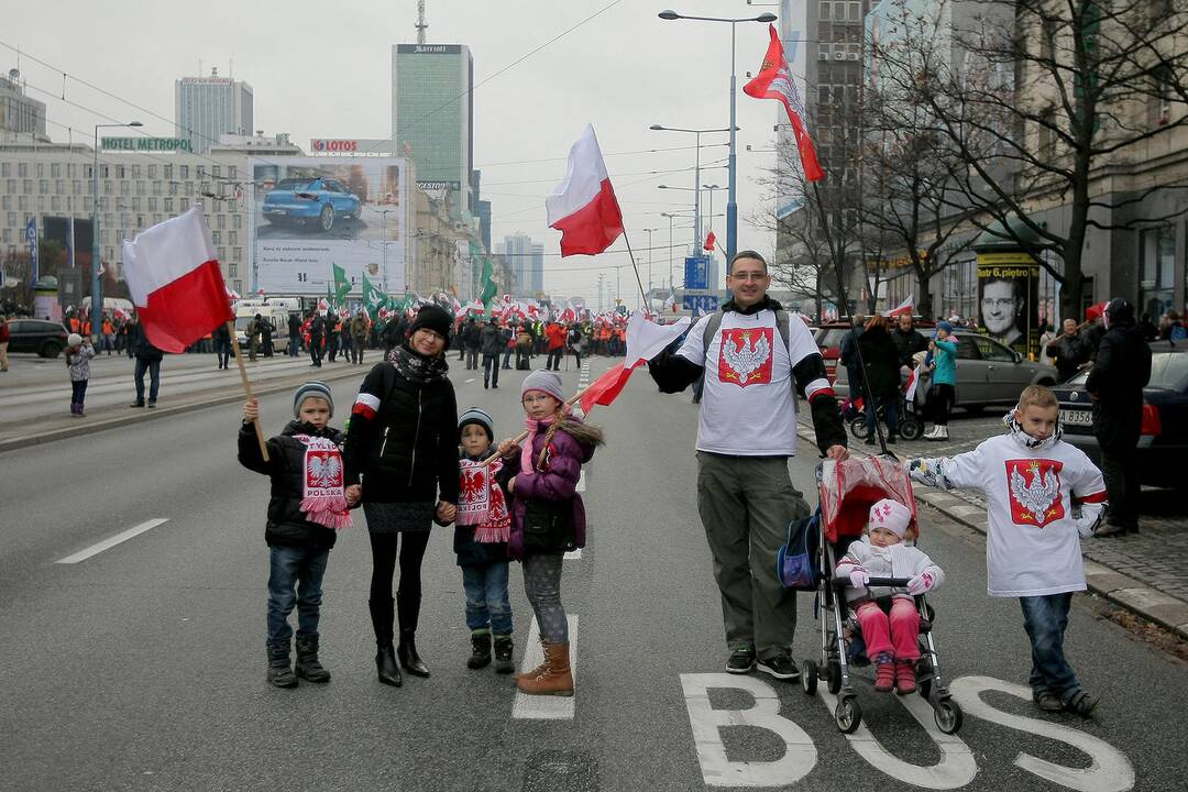 "Nepriklausomybės maršas" Varšuvoje