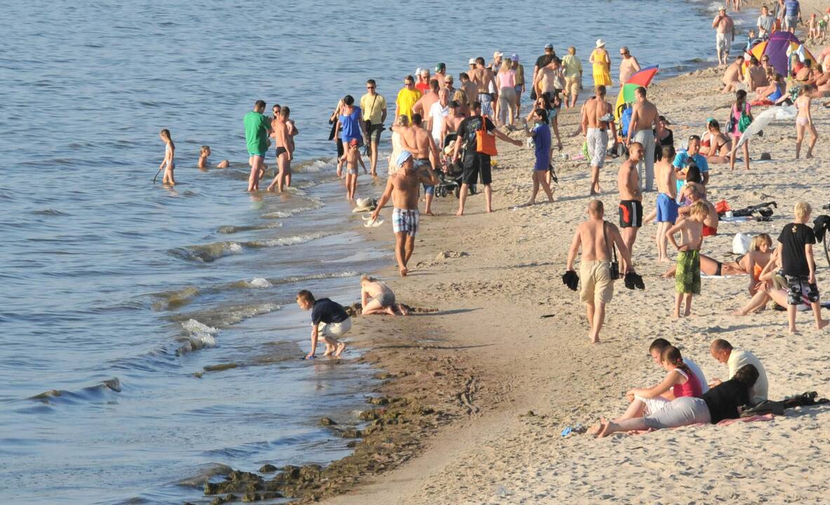 Pajūryje staiga kilus vėjui sužaloti keli žmonės (atnaujinta)