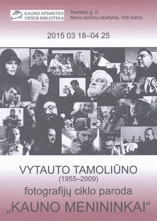 Atidaryta V. Tamoliūno fotografijų paroda „Kauno menininkai“