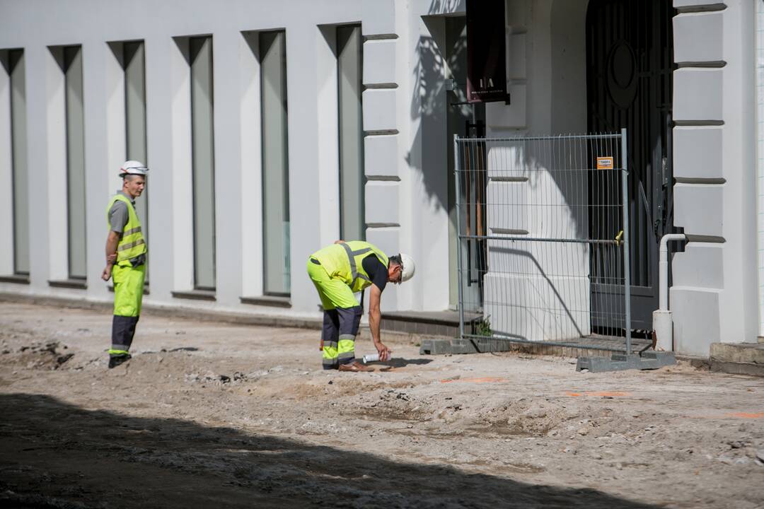 Vilniaus gatvės remontas įsibėgėja