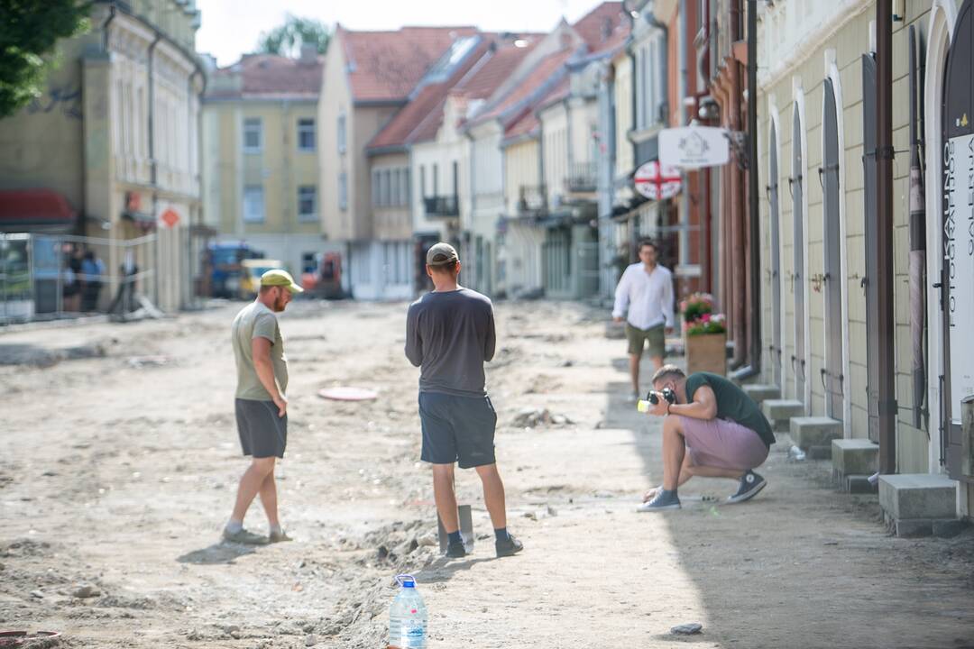 Vilniaus gatvės remontas įsibėgėja