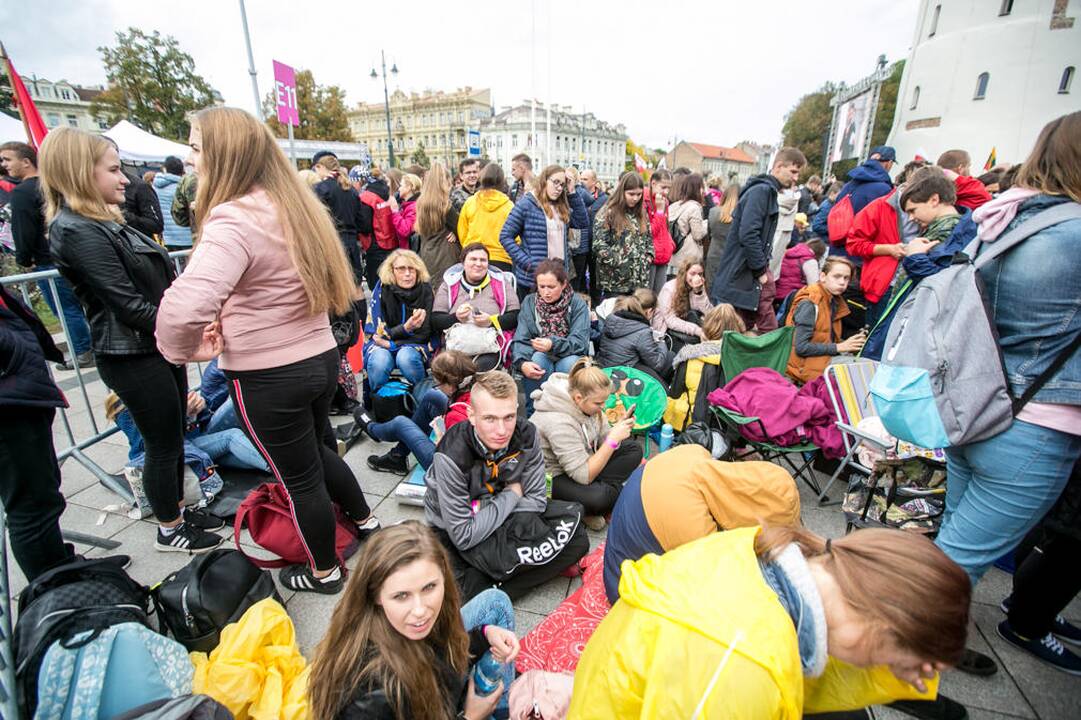 Jaunimas laukia popiežiaus Pranciškaus