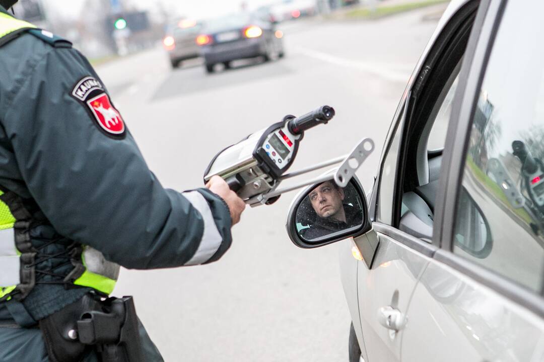 Greičio kontrolės reidas Kaune