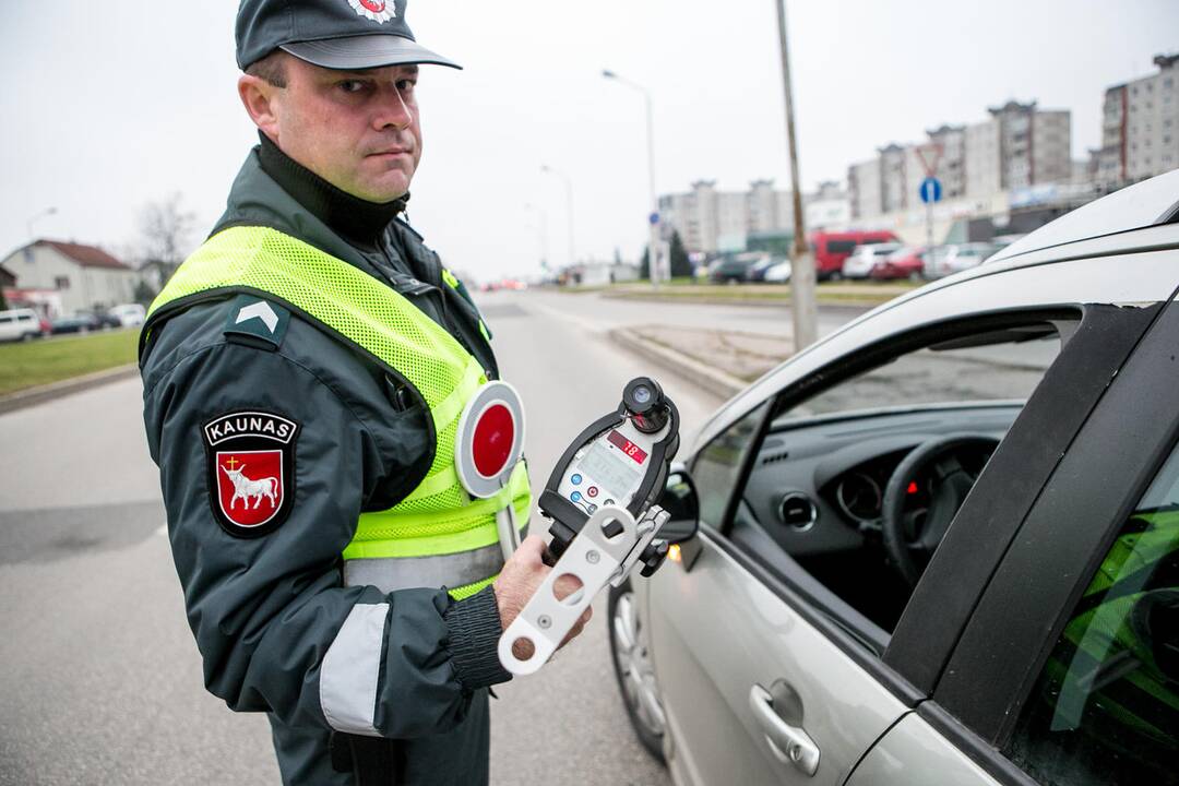 Greičio kontrolės reidas Kaune