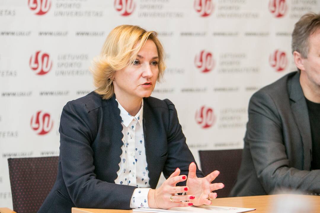 Dianos Rėklaitienės  LSU spaudos konferencija