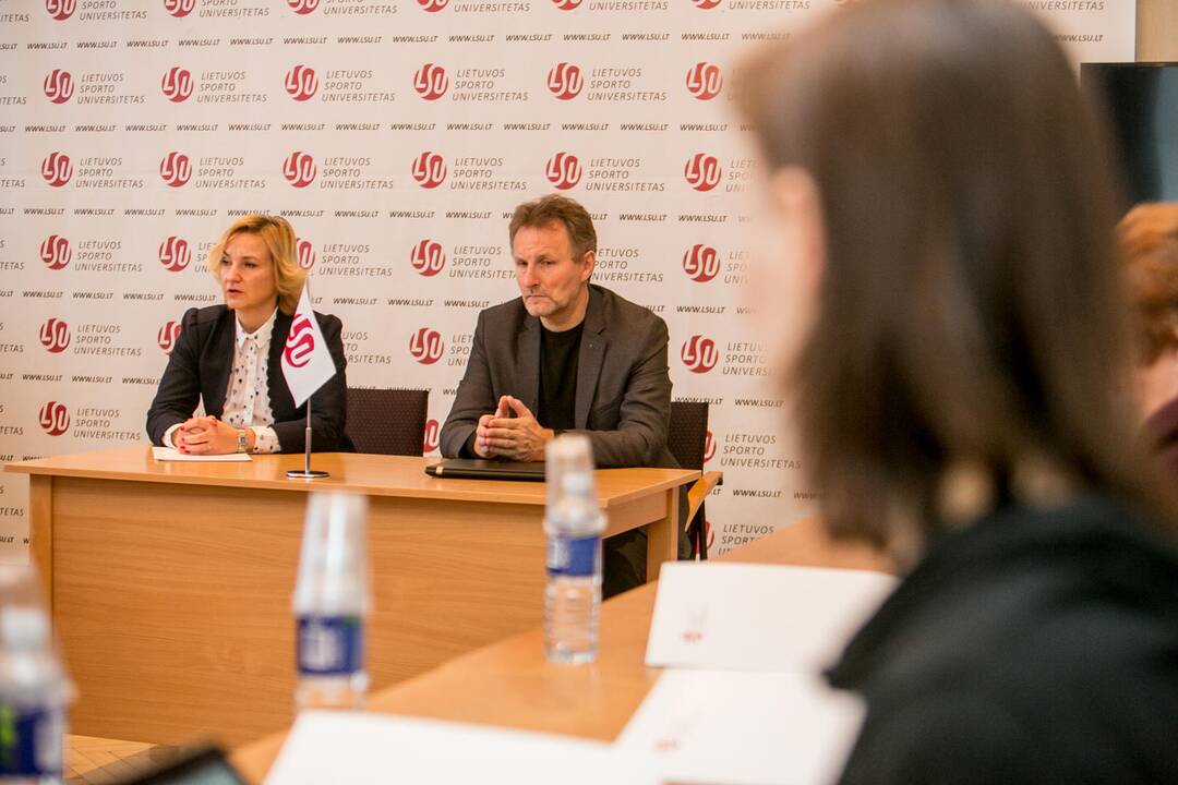 Dianos Rėklaitienės  LSU spaudos konferencija