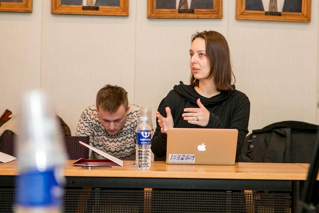 Dianos Rėklaitienės  LSU spaudos konferencija