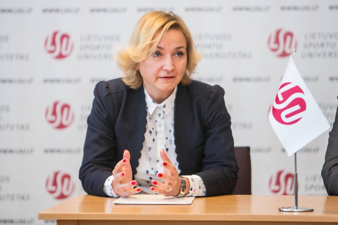Dianos Rėklaitienės  LSU spaudos konferencija