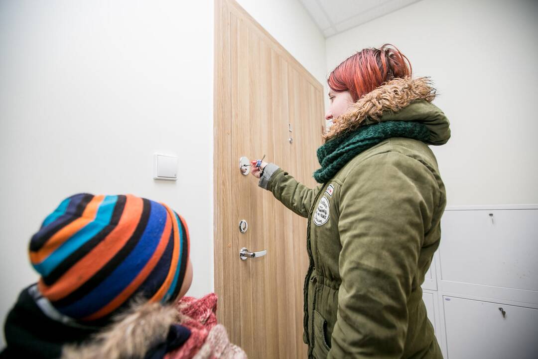 Naujai įrengti socialiniai būstai Bubiuose perduodami gyventojams