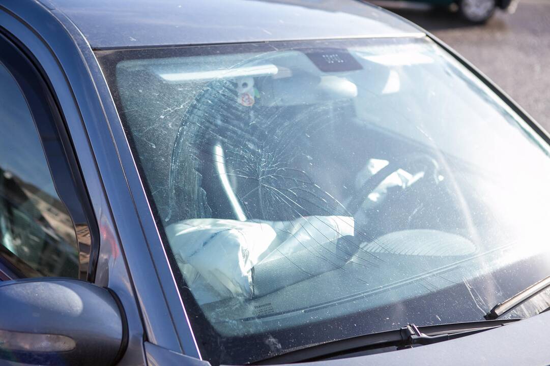 Trijų automobilių avarija Birštono gatvėje