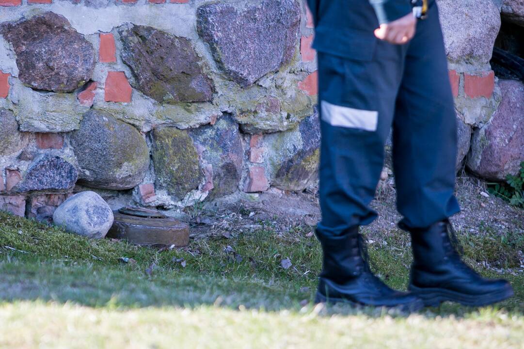 Prie Kauno pilies rasta mina