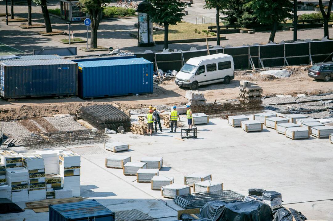 Vienybės aikštės rekonstrukcijos darbai