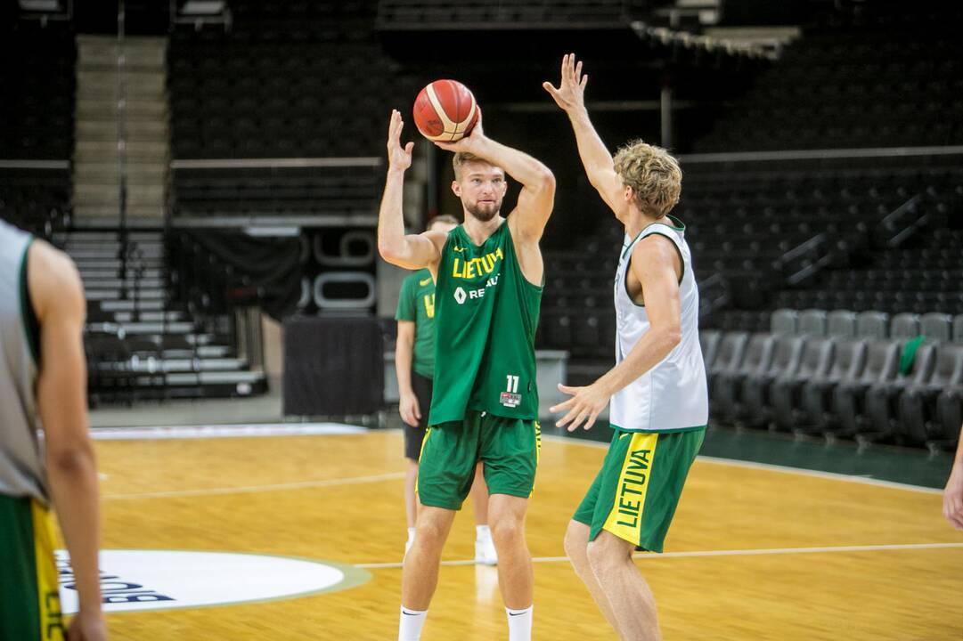 Lietuvos ir Serbijos rinktinių treniruotės