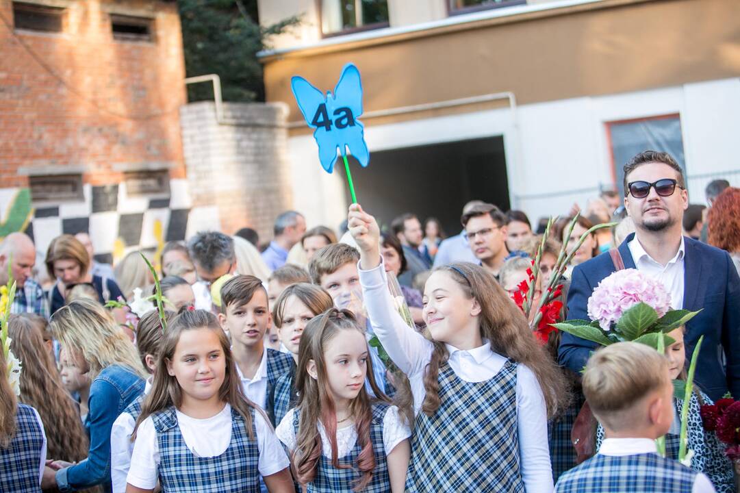 Mokslo metų pradžios šventė Senamiesčio progimnazijoje