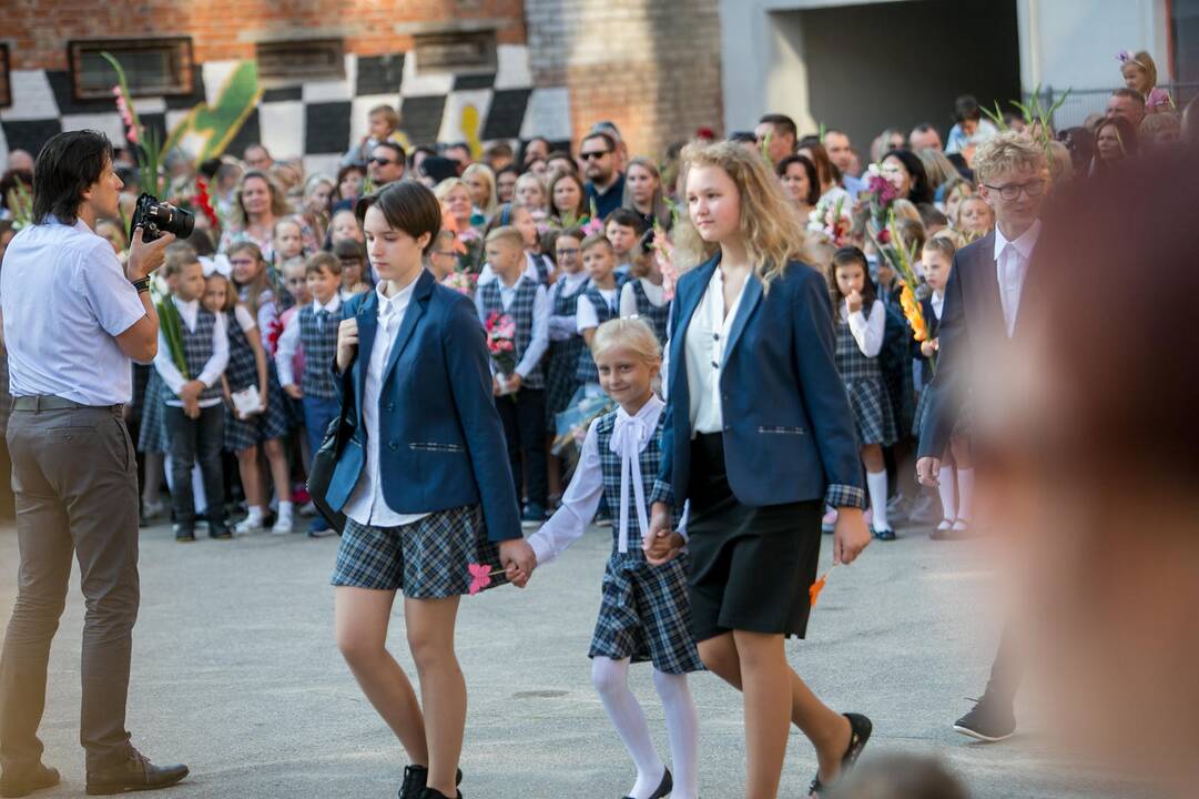Mokslo metų pradžios šventė Senamiesčio progimnazijoje