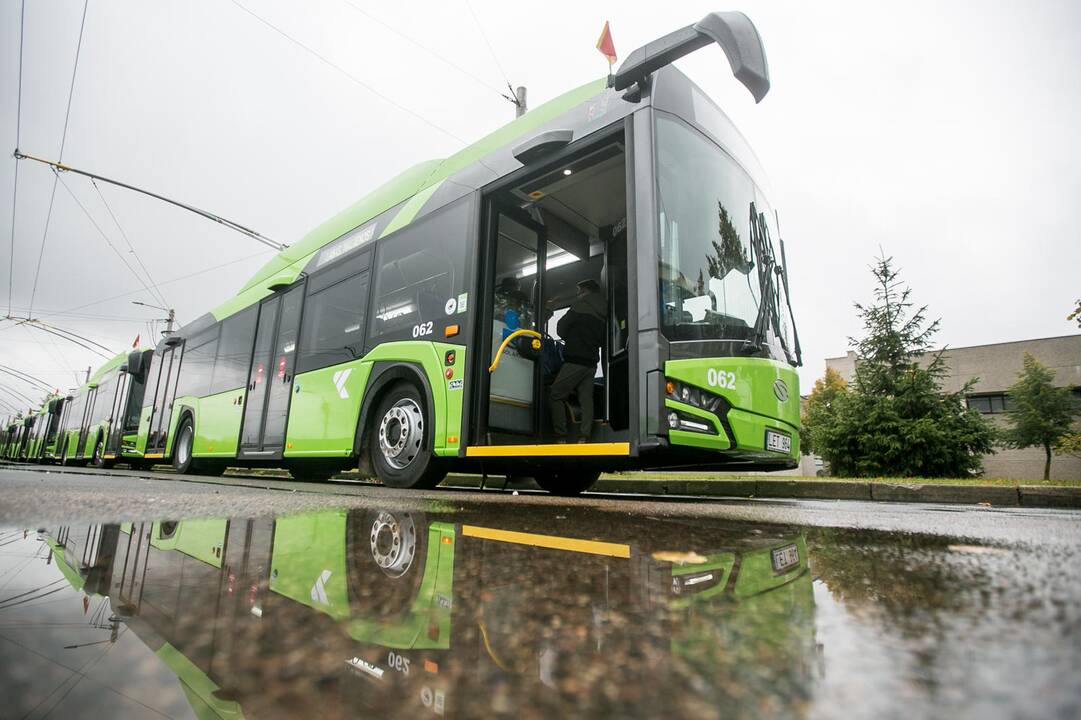 Kaune pristatyti naujieji troleibusai