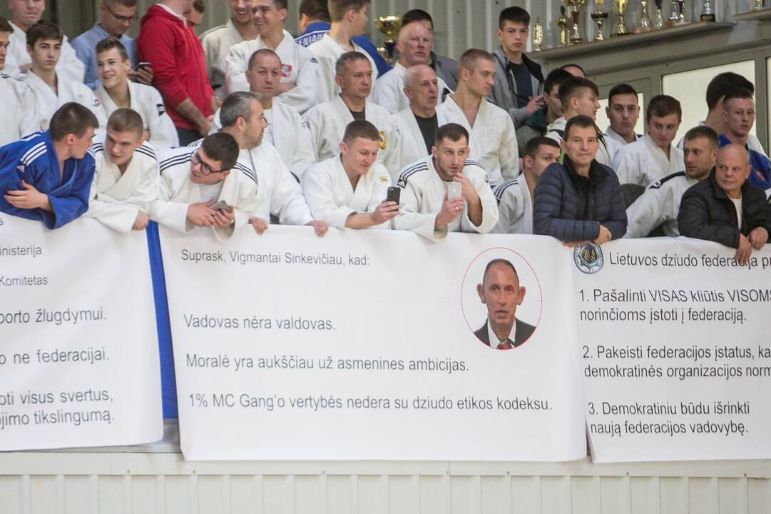 Lietuvos dziudo čempionate – sportininkų protestas
