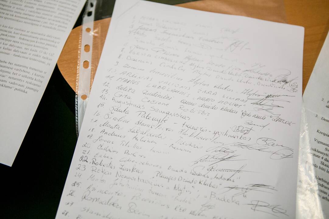 Lietuvos dziudo čempionate – sportininkų protestas