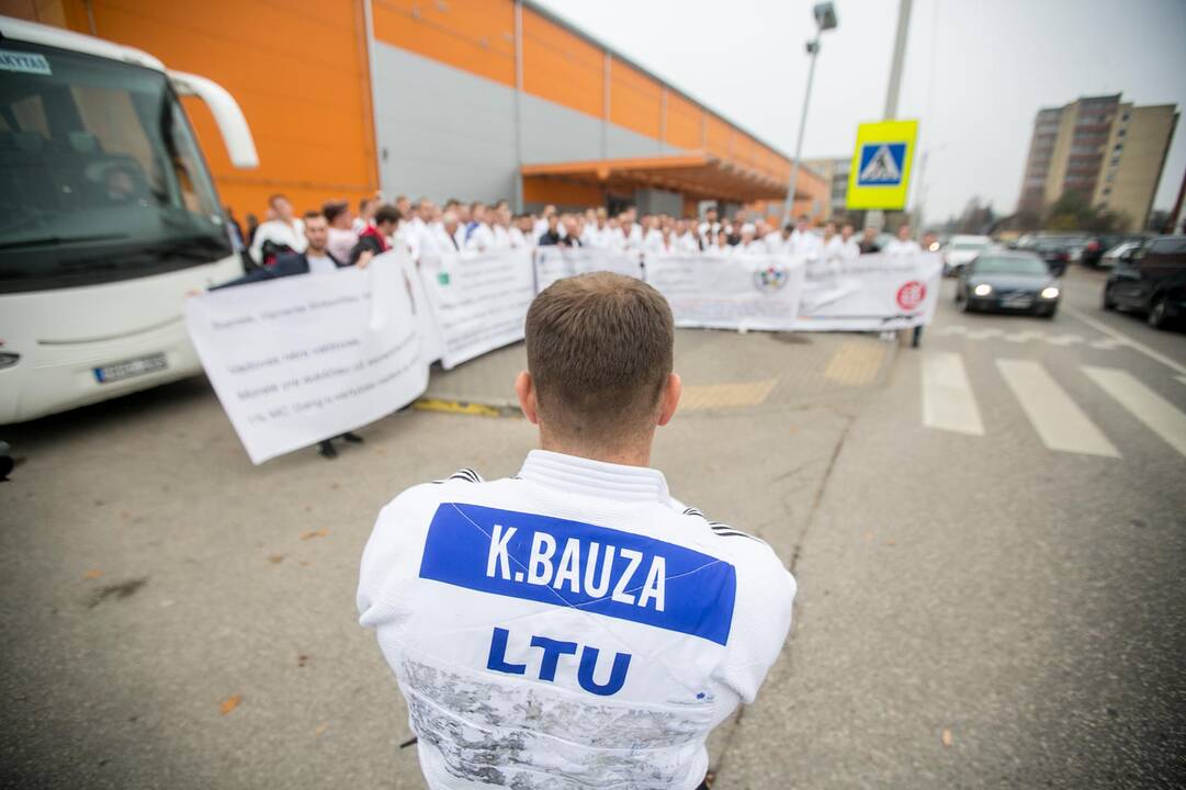Lietuvos dziudo čempionate – sportininkų protestas