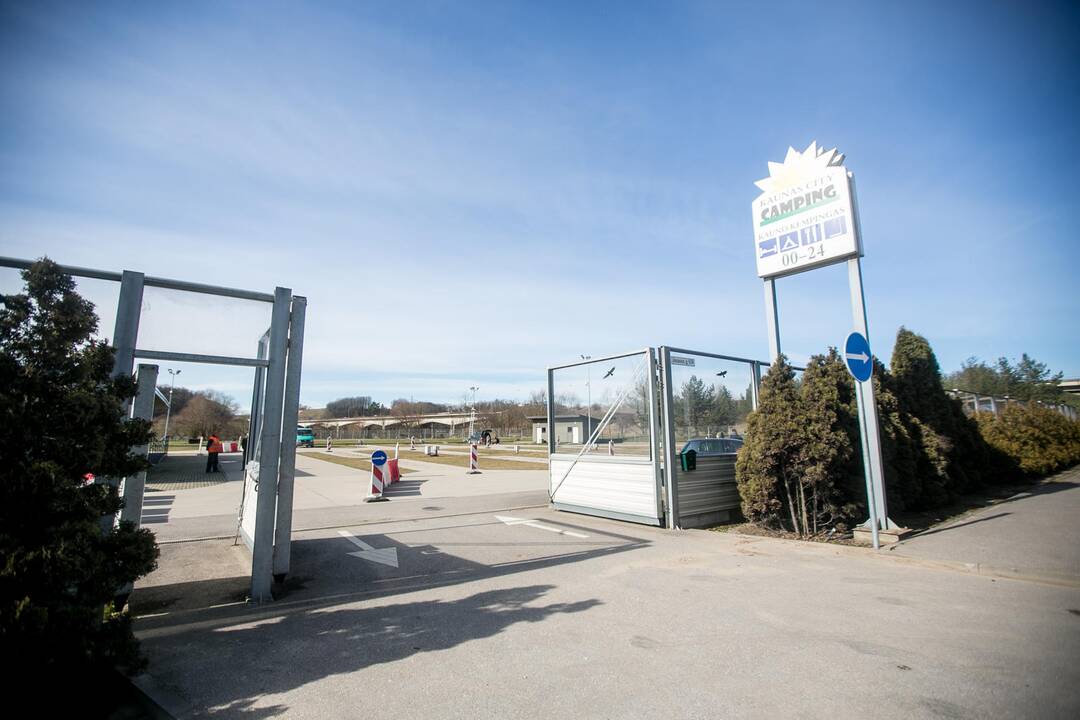 Koronaviruso tyrimų punktas Kauno kempinge